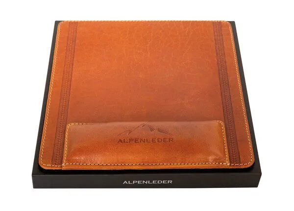 Alpenleder Alpenleder Mousepad KONSTANZ, Cognac, – Produktbild 1 von 2