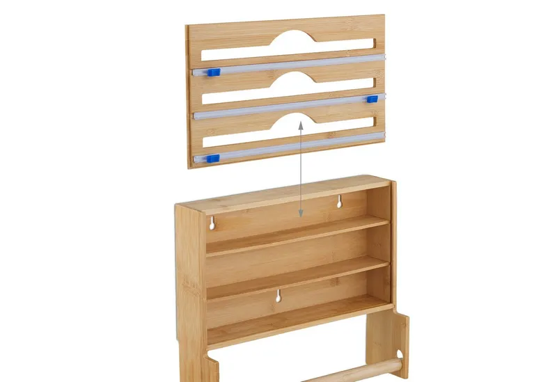 RELAXDAYS RELAXDAYS Folienspender mit Küchenrollenhalter, (1-St), Braun, – Produktbild 5 von 5