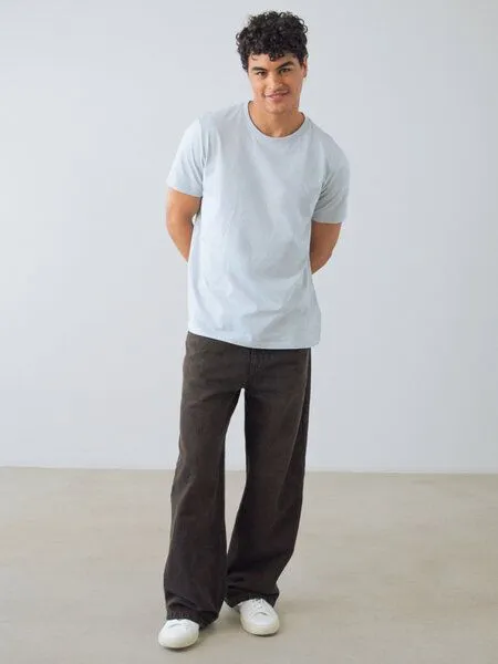 Honest Basics Honest Basics Herren Basic T-Shirt aus Bio- und recycelter Baumwolle, Ash, – Produktbild 2 von 4