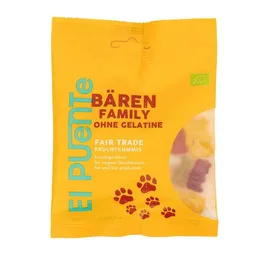 El Puente El Puente Bärenfamily - Bio-Fruchtgummi ohne Gelatine | Fair Trade | Bio-zertifiziert | Vegan | Glutenfrei – Produktbild 1 von 1