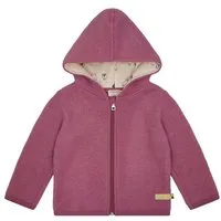 loud proud loud + proud Babys & Kinder Wollfleece-Jacke mit Kapuze, GOTS-zertifiziert, Grape(rosa), – Produktbild 1 von 1