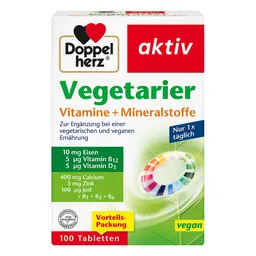 Doppelherz Doppelherz Vegetarier Vitamine + Mineralstoffe – Produktbild 1 von 1