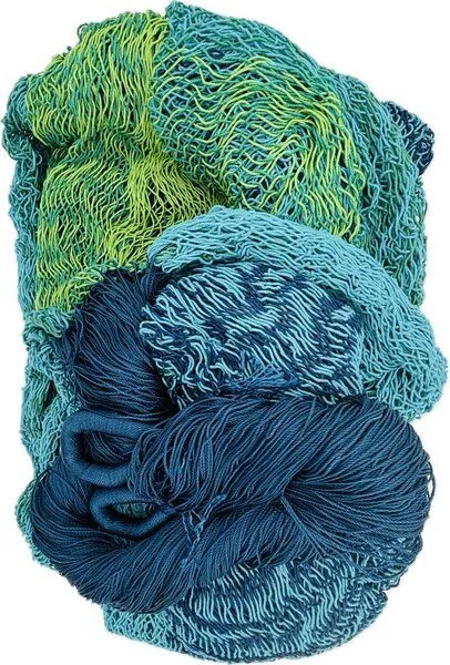 MacaMex MacaMex Solea Netzhängematte XL Baumwolle, Ocean (blau-grün), – Produktbild 4 von 4