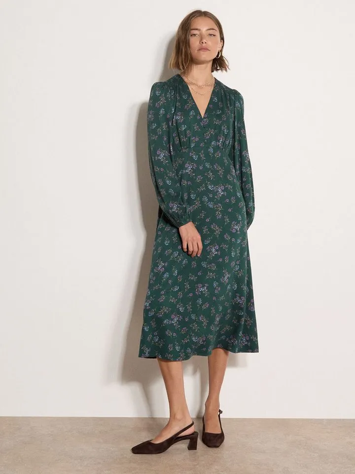 Apricot Apricot Midikleid Wadenlanges Kleid mit Blumenprint, Grün, – Produktbild 2 von 4
