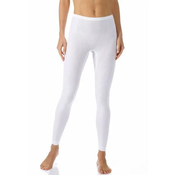 mey Mey Leggings / lange Unterhose "Noblesse" aus PIMA Baumwolle, Weiss, – Produktbild 1 von 2