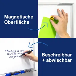 magnetoplan magnetoplan Whiteboard lackiert, 90 x 60 cm – Produktbild 1 von 1