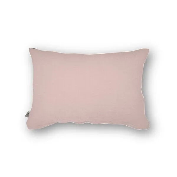 Hutch&Putch Hutch&Putch Musselin Kopfkissenbezug 100% Bio-Baumwolle, Blush, – Produktbild 1 von 4