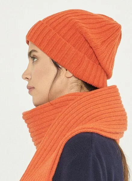 ORGANICATION ORGANICATION Strickmützen aus Bio-Merinowolle und Bio-Baumwolle, Saffron, – Produktbild 2 von 4