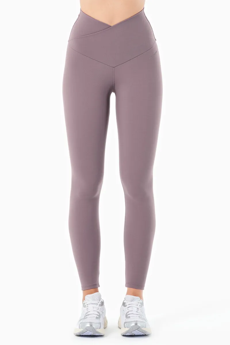ORGANICATION ORGANICATION Damen vegan Leggings Hohe Taille Libby Dirty Lilac, Lila, – Produktbild 2 von 2