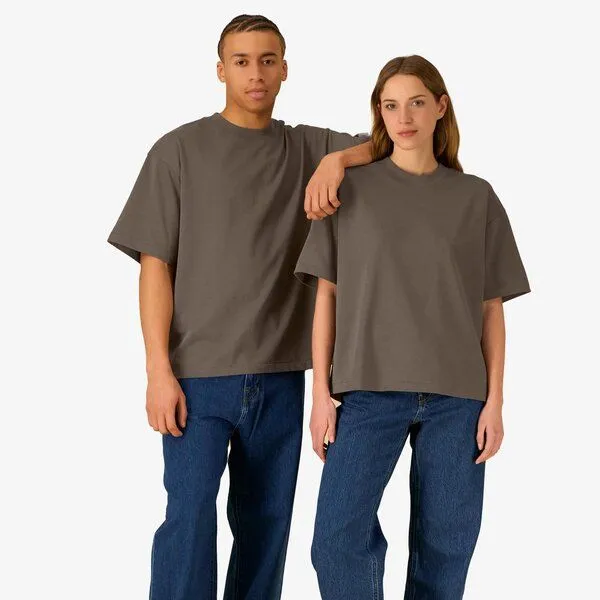 YTWOO YTWOO Heavy Weight Boxy T-Shirt, Mocha, – Produktbild 1 von 4