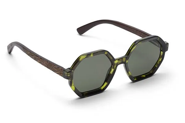 TAKE A SHOT TAKE A SHOT Octagonale Sonnenbrille Buddha Jumps: Across Dimensions polarisiert, Green demi, – Produktbild 2 von 3