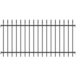 Alberts ALBERTS Zaunfeld Chaussee, Alu, anthrazit Kst.b., lichte Breite2000mm, Höhe1200mm – Produktbild 1 von 1