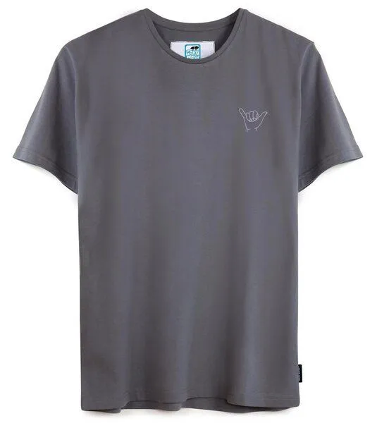 Gary Mash GARY MASH T-Shirt Shaka Spirit aus Biobaumwolle, Grau, – Produktbild 1 von 4