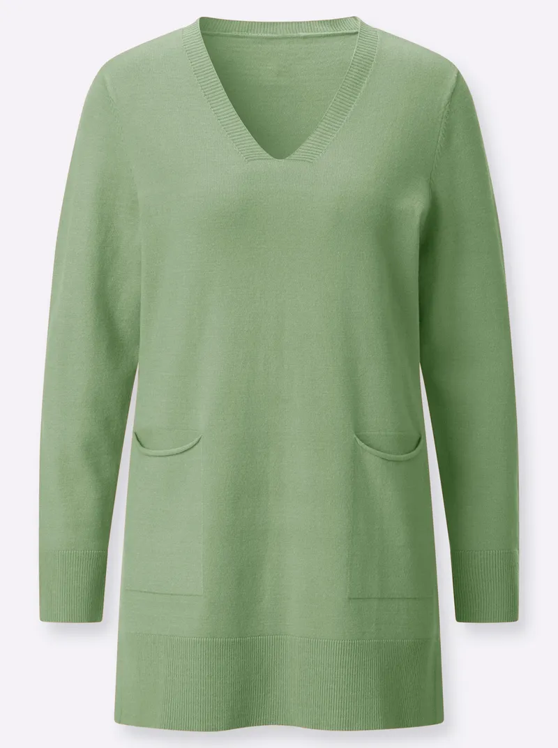 Witt Longpullover eucalyptus, Eucalyptus, – Produktbild 1 von 2