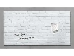 Sigel Sigel Glas-Magnettafel "artverum" 91 x 46 cm, weißer Klinker – Produktbild 1 von 1