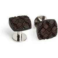 BeWooden BeWooden Manschettenknöpfe "Choco Cuff" aus Holz – Produktbild 1 von 1