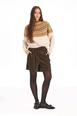 KOMODO KOMODO Damen vegan Shorts Lima Khaki – Produktbild 1 von 1