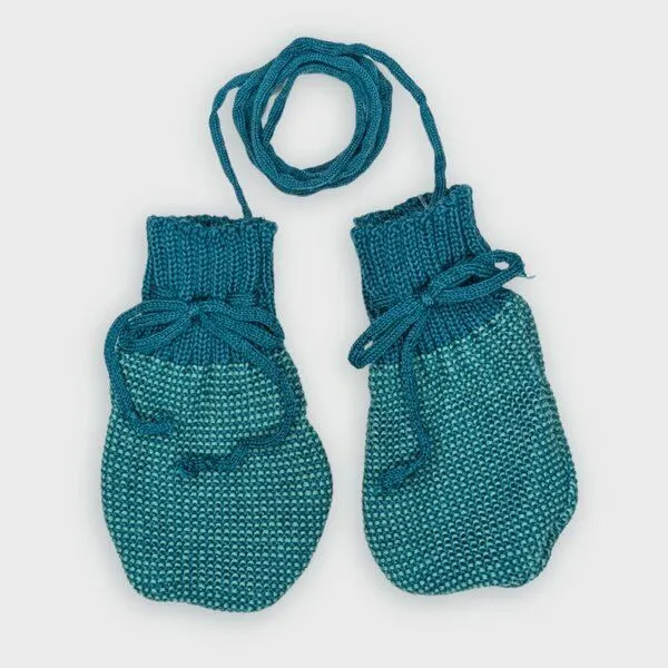 Disana Disana Strick-Handschuhe bio Merinowolle, Pacific-mint, – Produktbild 1 von 4