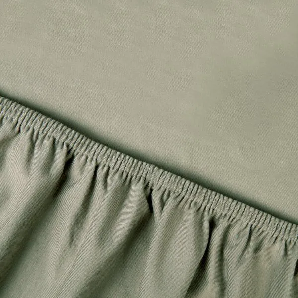 Kayori Kayori Saiko - Spannbettlaken für Matratze - Jersey, Olivgrün, – Produktbild 1 von 1
