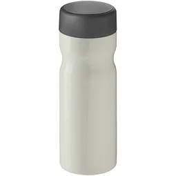 Unbranded H2O Active® Eco Base 650 ml Sportflasche mit Drehdeckel, elfenbeinweiß/ grau, Weiß / grau, – Produktbild 1 von 1