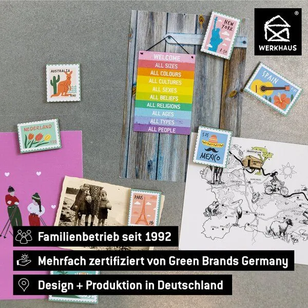 WERKHAUS WERKHAUS Magnet-Set - Briefmarken 2 – Produktbild 4 von 4