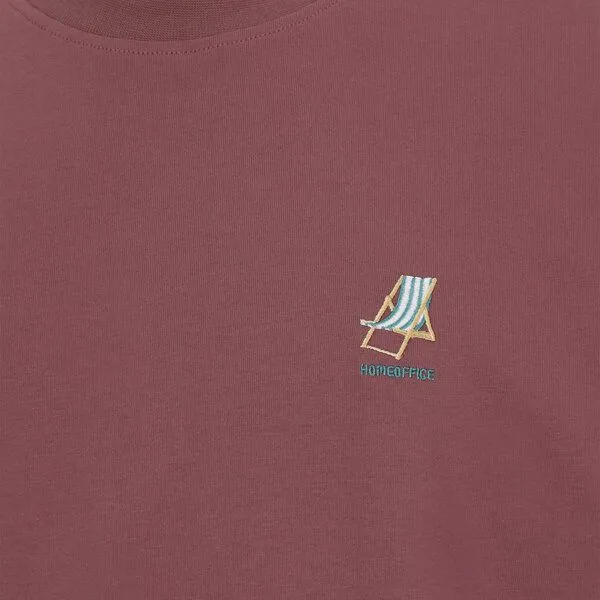 Iriedaily Iriedaily Homeoffice T-Shirt, Plum (rot), – Produktbild 2 von 3