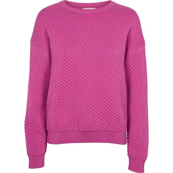 Basic Apparel Basic Apparel Lis Pullover aus Bio-Baumwolle, Pink (purple-orchid), – Produktbild 1 von 1