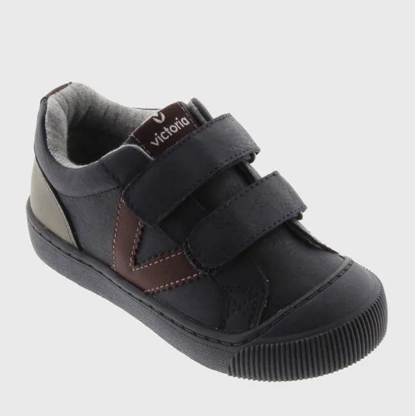 Victoria Victoria vegane Kinder-Klett-Sneaker – Huellas Tiras Vegan, Navy (blau), – Produktbild 2 von 4