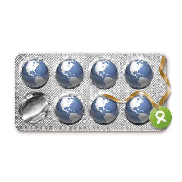 OxfamUnverpackt OxfamUnverpackt Spenden-Geschenk "Medikamente" (Grußkarte mit Magnet) – Produktbild 1 von 2