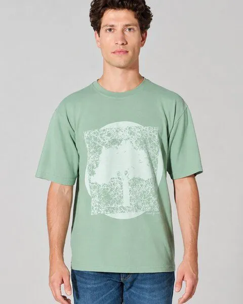 HempAge HempAge Herren T-Shirt mit Print Hanf/Biobaumwolle, Menta(grün), – Produktbild 1 von 4