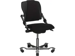 HAG HAG Bürodrehstuhl "H03 340" Gestell: silber, Stoff: Cura black – Produktbild 1 von 1