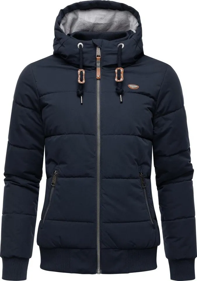 ragwear ragwear Steppjacke Nuggys Solid stylische und taillierte Winterjacke, Blau, – Produktbild 2 von 4