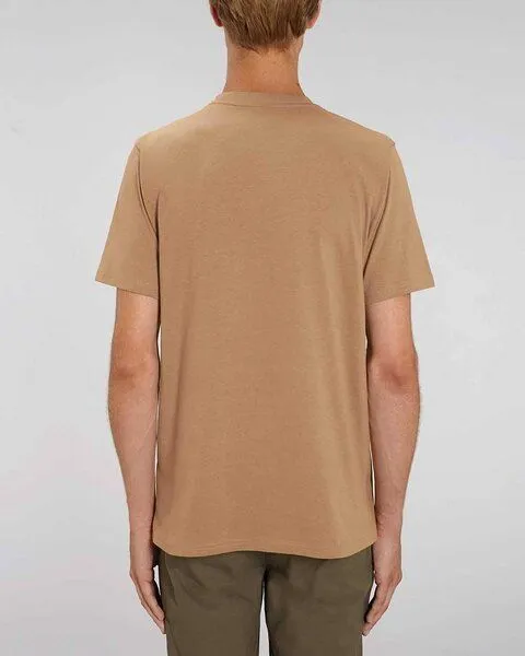 YTWOO YTWOO Herren schweres Bio T-Shirt. Männer Premium Basic Shirt. Heavy Cotton, Camel, – Produktbild 3 von 4