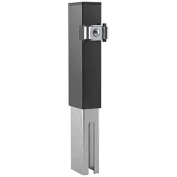Alberts ALBERTS Pfostenverlängerung für Dekorelemente, svz.anthrazit RAL 7016, 300 / 60 x 40 mm – Produktbild 1 von 1
