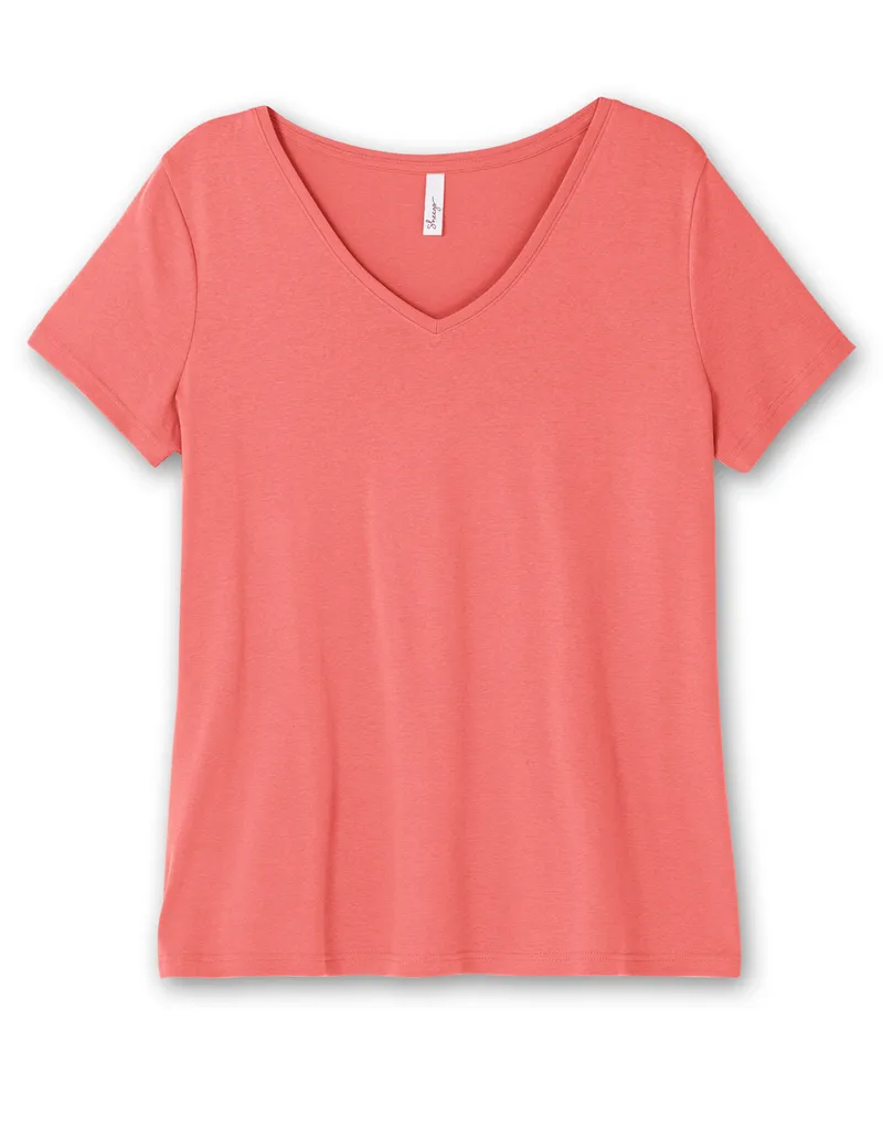sheego T-Shirt koralle, Koralle, – Produktbild 2 von 2