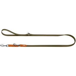 Dog Sport Dog Sport HUNTER stufenlos verstellbare Hundeführleine wolmar biothane x leder khaki 1,9 cm – Produktbild 1 von 1