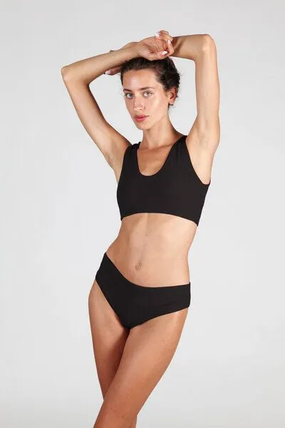 RENDL RENDL Mid-waist Bikini Hose, Schwarz, – Produktbild 2 von 3