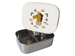 Kikadu Kikadu Kinder Edelstahl Brotdose Silikondeckel Giraffe Maße 17 x 13 x 5,5 cm Fassungsvermögen 900 ml – Produktbild 1 von 1