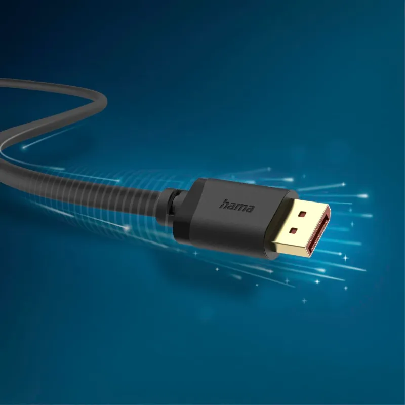 Hama Hama DisplayPort-Kabel, DP 2.1, Ultra-HD 16K, 80 Gbit/s, 2 m – Produktbild 4 von 5