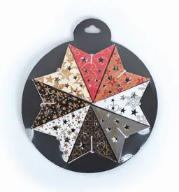 El Puente El Puente Weihnachtsdeko "Faltstern", 8er Set | Fair Trade & Handmade aus Indien – Produktbild 1 von 1