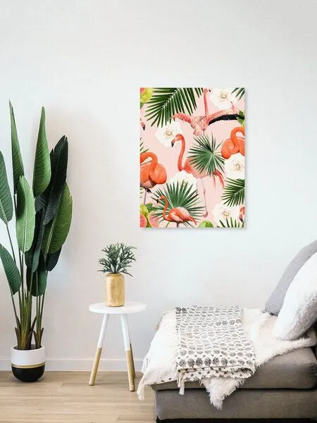 Photocircle Photocircle Poster / Leinwandbild - Flamingo Guava – Produktbild 4 von 4