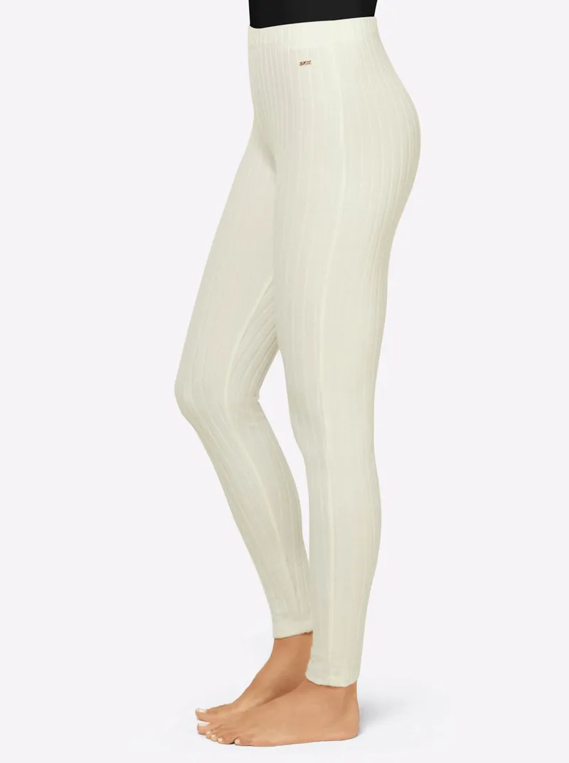 feel good Leggings ecru, Ecru, – Produktbild 2 von 2