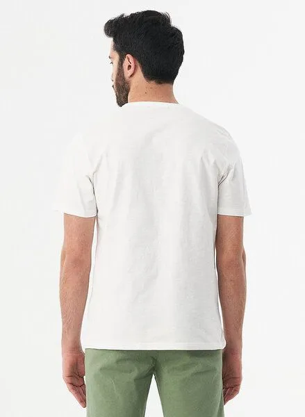 ORGANICATION ORGANICATION T-Shirt aus Bio-Baumwolle mit Fahrrad-Print, Off white, – Produktbild 4 von 4