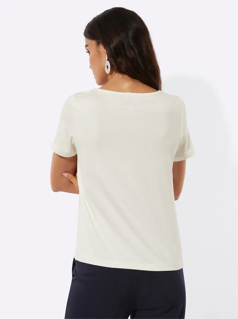 Witt Kurzarmshirt champagner, Champagner, – Produktbild 1 von 2