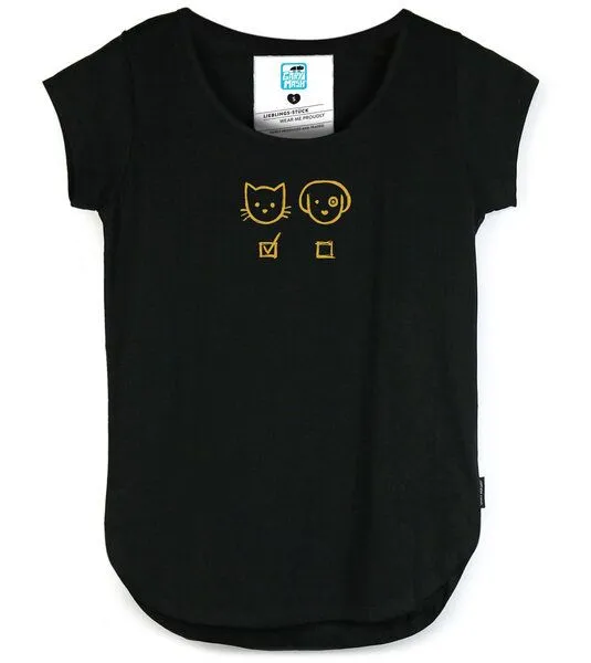 Gary Mash GARY MASH Shirt Asheville Hund & Katz aus Biobaumwolle, Schwarz, – Produktbild 2 von 5