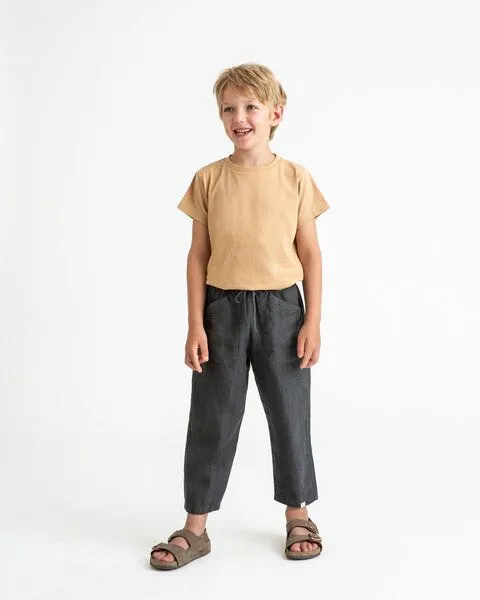 MATONA Matona Sommerliche Hose für Kinder aus Leinen / Garden Pants, Black, – Produktbild 3 von 4