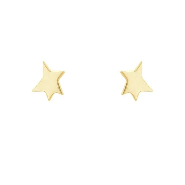 Eppi Eppi Ohrstecker aus Gold in Sternform Der Kleine Prinz, Gelb, – Produktbild 1 von 3