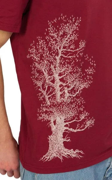 Life-Tree Life-Tree Organic Fairwear Shirt Men Pine Tree, Rot, – Produktbild 4 von 4