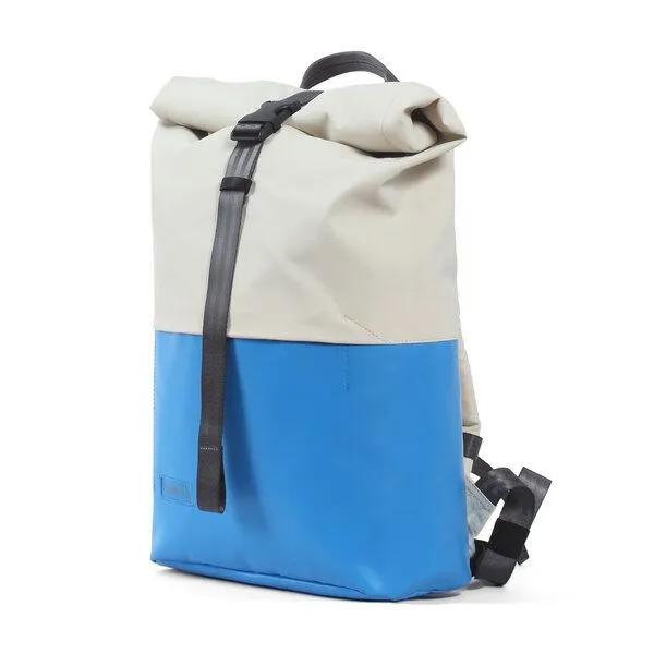 7clouds 7clouds Rolltop-Rucksack Kira 7.1, Light blue-off white, – Produktbild 3 von 4