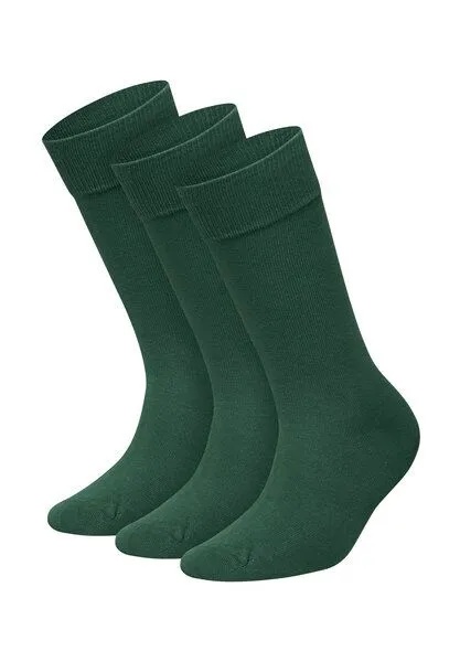 DillySocks DillySocks Socken „One Color Smooth“, Smooth forest green, – Produktbild 2 von 4